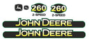 Deere 260 II Decal Set