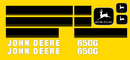 Deere 650G Decal Set