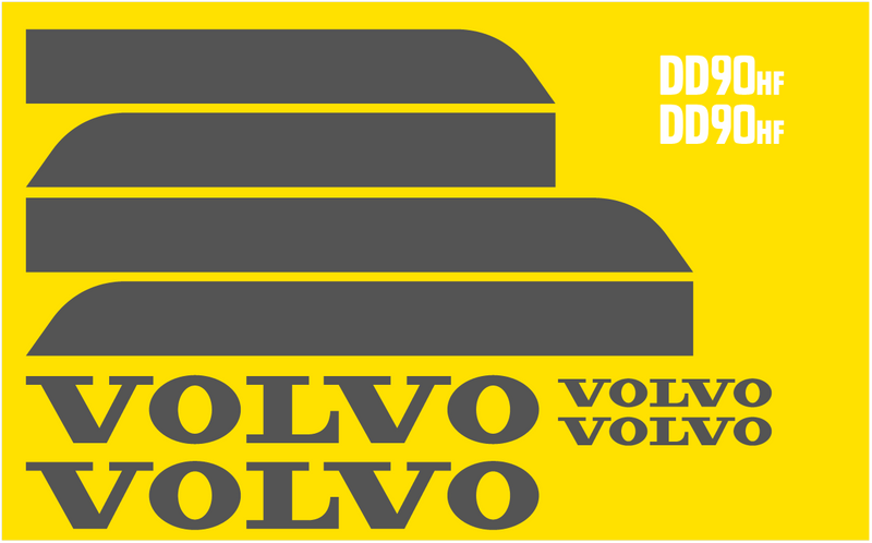 Volvo DD90HF Decal Set