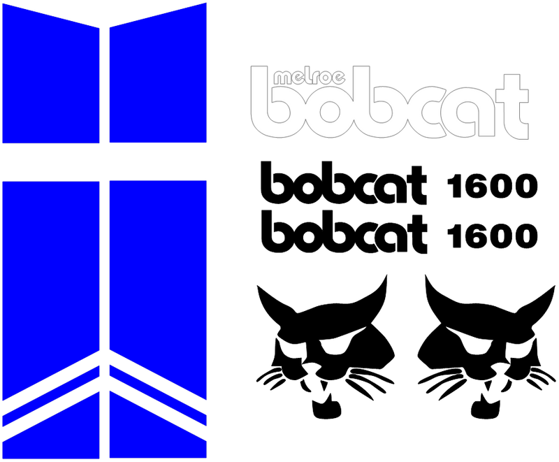 Bobcat 1600 Decal Set