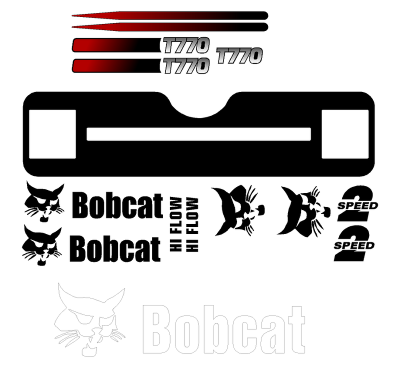 Bobcat T770  Decal Set