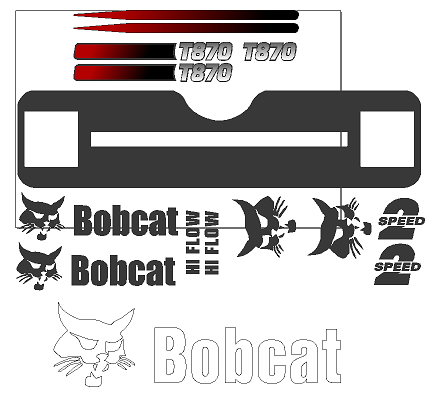Bobcat T870  Decal Set