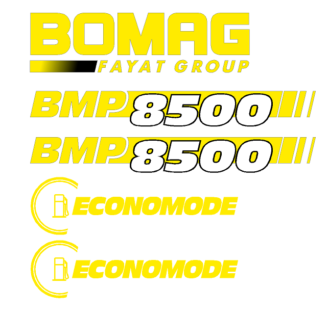Bomag BMP8500 Decal Set