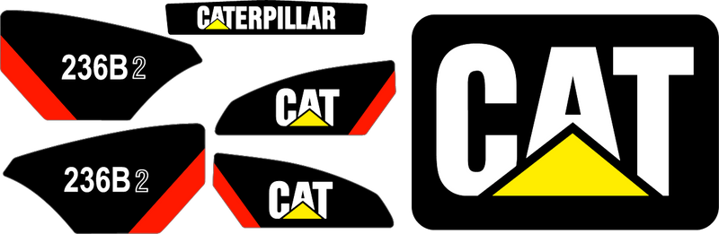 Caterpillar 236B II Decal Set