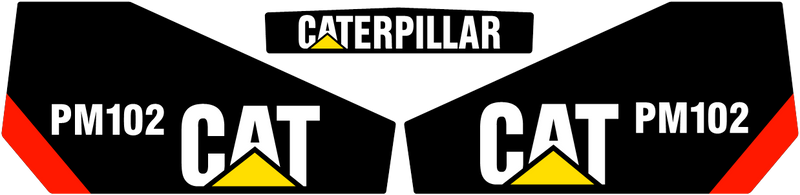 Caterpillar PM102 Decal Set