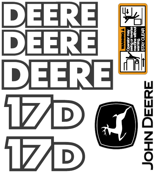 Deere 17D  Decal Set