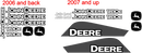 Deere 1810E Decal Set