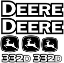 Deere 332D Decal Set