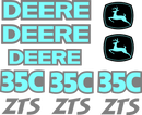 Deere 35C ZTS Decal Set