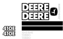 Deere 410E Decal Set