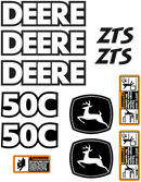 Deere 50C ZTS Decal Set