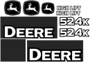 Deere 524K  Decal Set