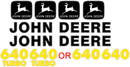 Deere 640 Decal Set