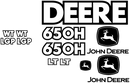 Deere 650H LGP Decal Set