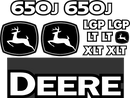 Deere 650J Decal Set