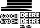 Deere 670CH Decal Set