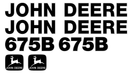 Deere 675B Decal Set