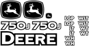 Deere 750J LGP Decal Set