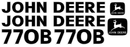 Deere 770B Decal Set