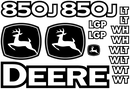 Deere 850J WLT Decal Set