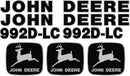 Deere 992D LC Decal Set