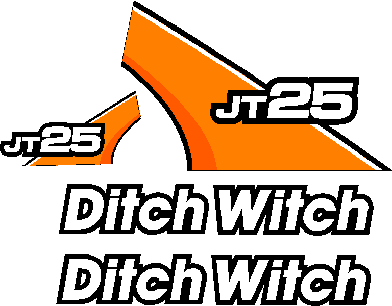 Ditch Witch JT25 Decal Set
