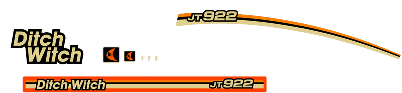 Ditch Witch JT922  Decal Set