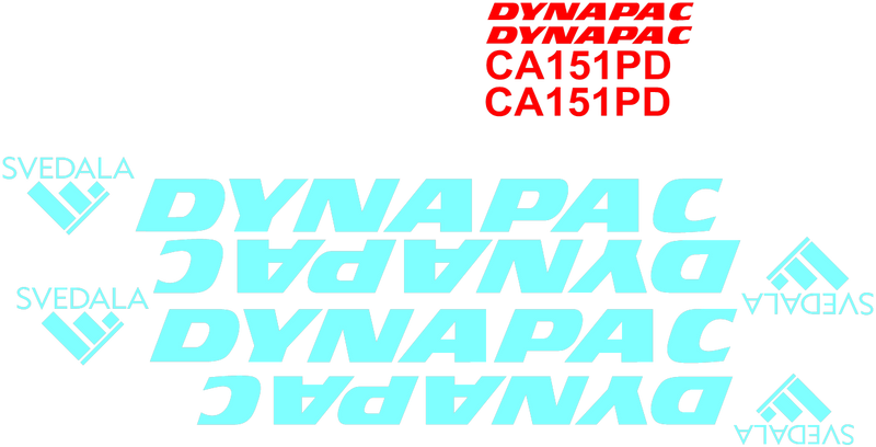 Dynapac CA151PD Decal Set