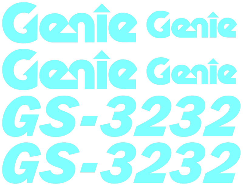 Genie GS3232 Decal Set