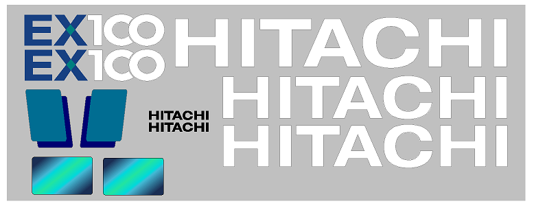 Hitachi EX100-5 Decal Set