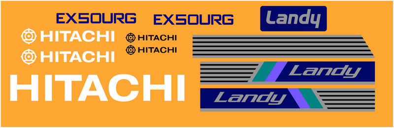 Hitachi EX50URG Decal Set