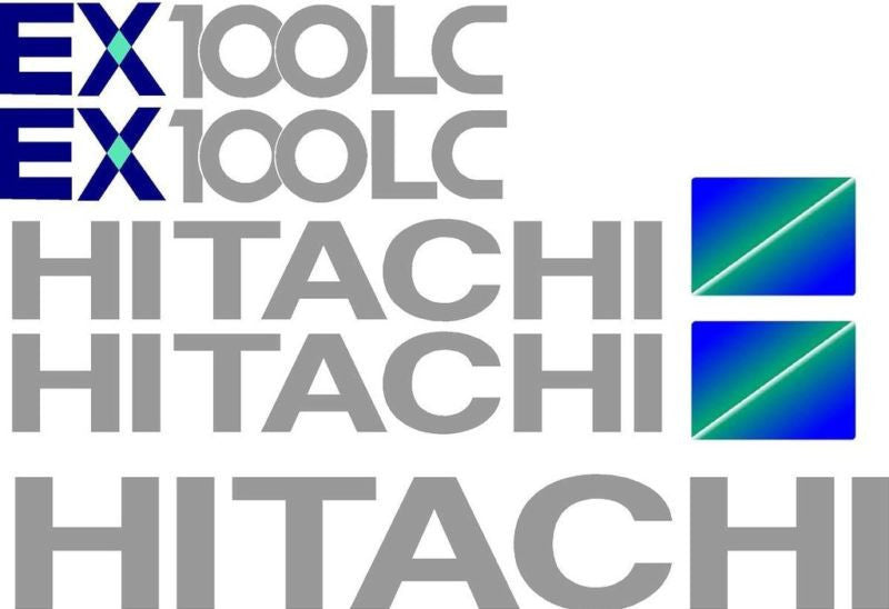 Hitachi EX100-3 Decal Set
