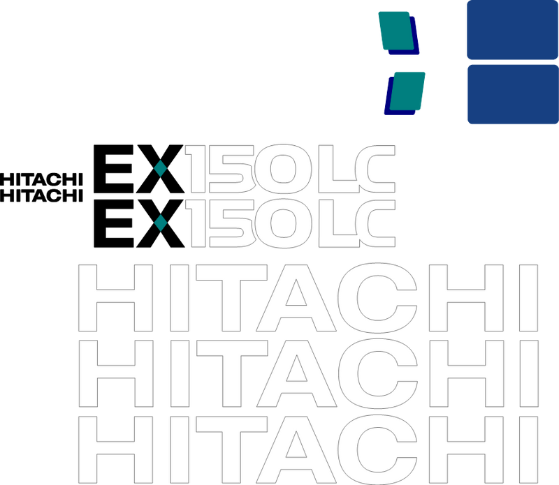 Hitachi EX150 LC-5 Decal Set