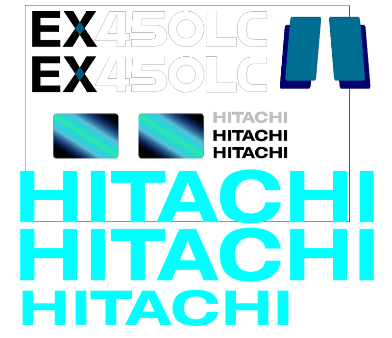 Hitachi EX450 LC-3 Decal Set