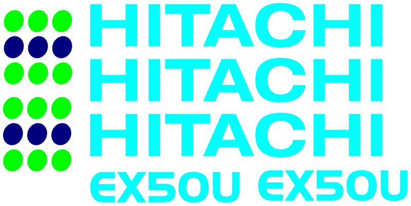 Hitachi EX50U Decal Set