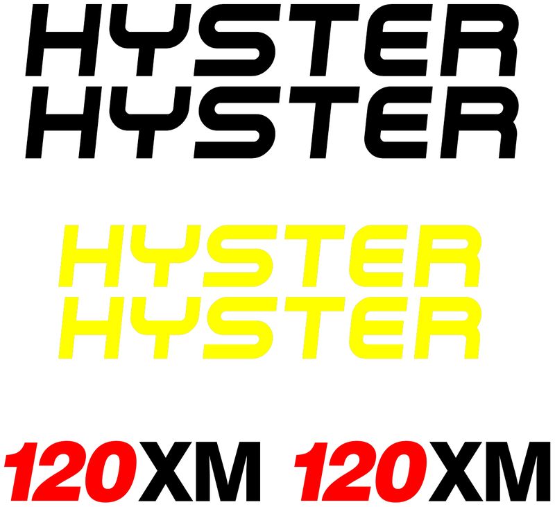 Hyster H120XM Decal Set