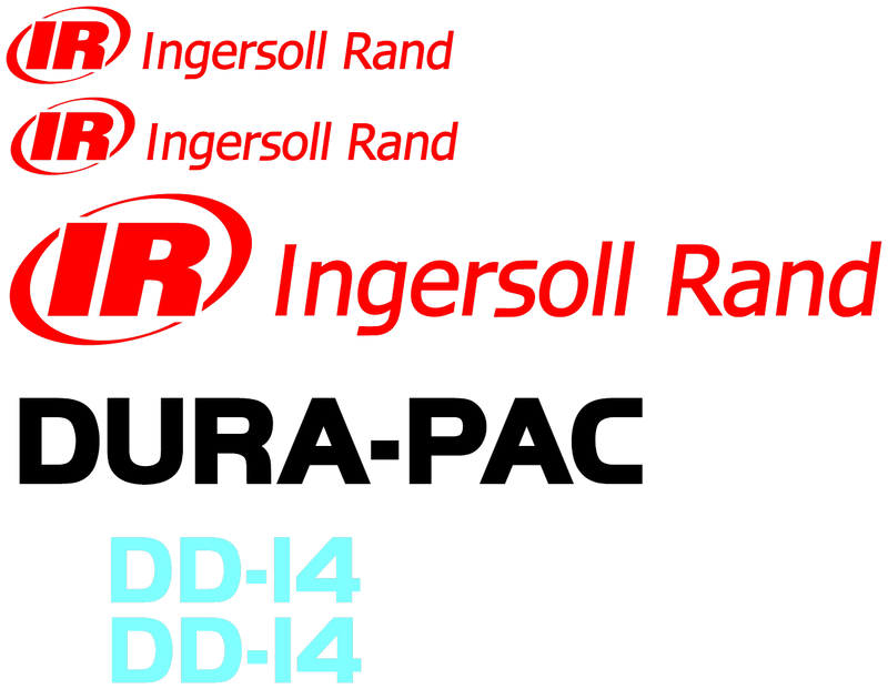 Ingersoll Rand DD14 Decal Set