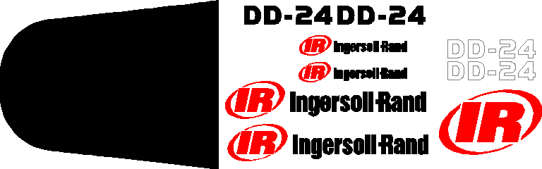 Ingersoll Rand DD24 Decal Set