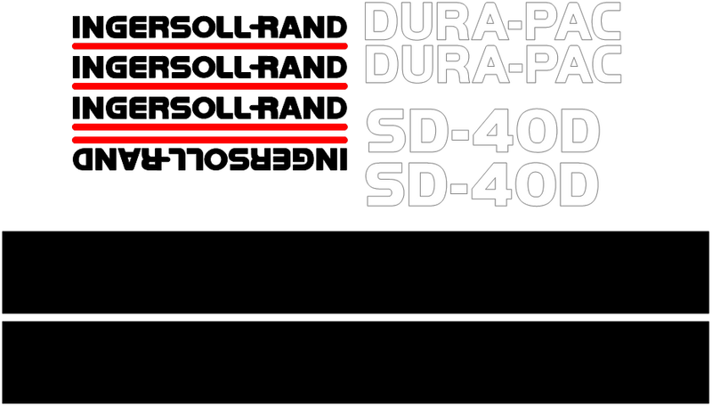 Ingersoll Rand SD40D Decal Set