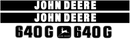 Deere 640G Decal Set