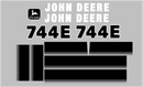 Deere 744E Decal Set