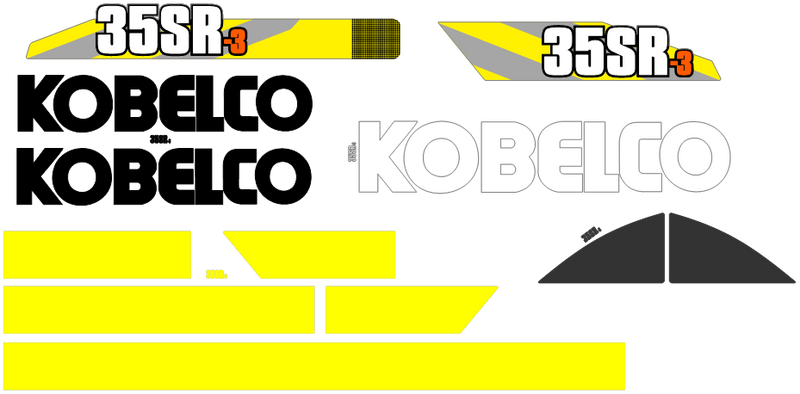 Kobelco 35SR-3 Decal Set