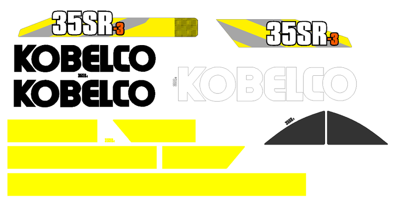 Kobelco 50SR-3 Decal Set