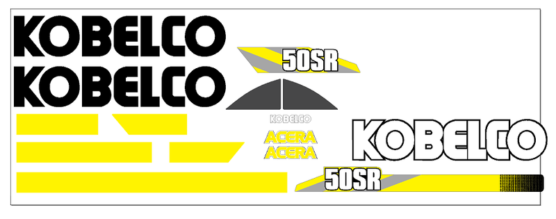 Kobelco 50SR-5 Decal Set