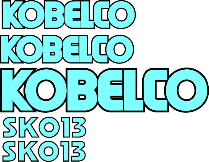 Kobelco SK013 Decal Set