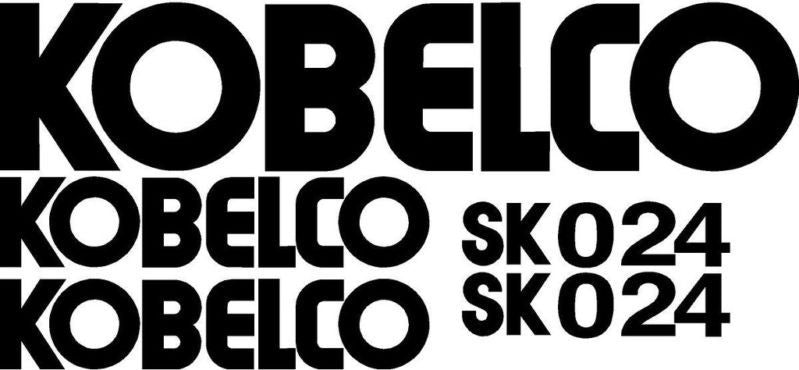 Kobelco SK024 Decal Set