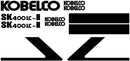 Kobelco SK400 LC II Decal Set