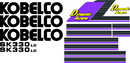 Kobelco SK330 LC-6 DYNAMIC ACERA Decal Set