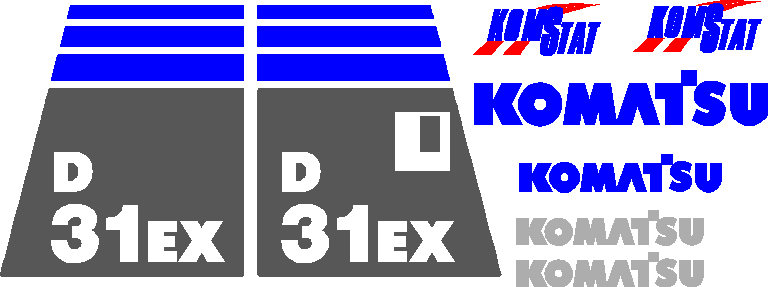 Komatsu D31EX-21 Decal Set