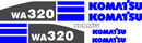 Komatsu WA320-5L Decal Set